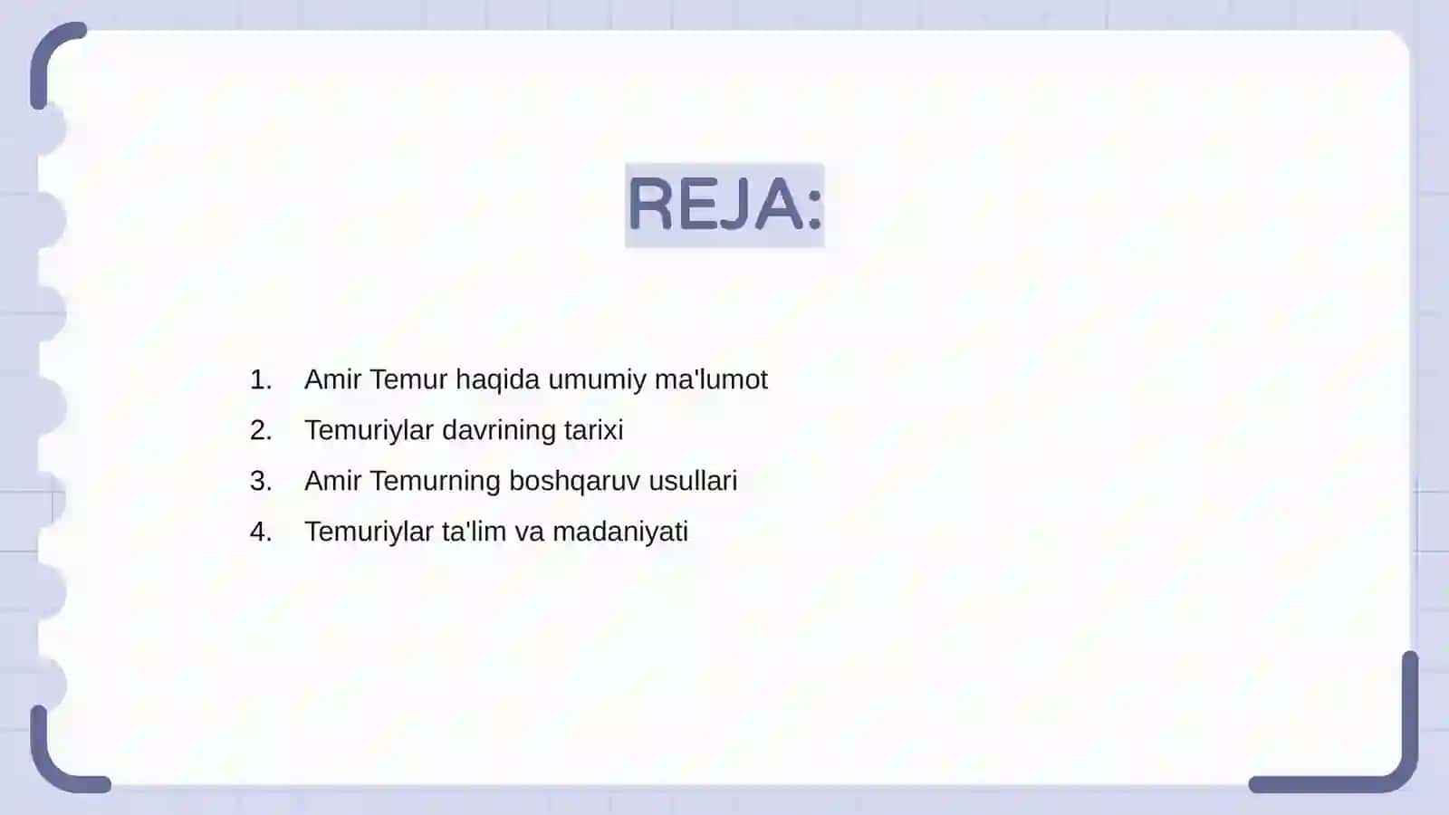 Amir Temur va Temuriylar davri 2