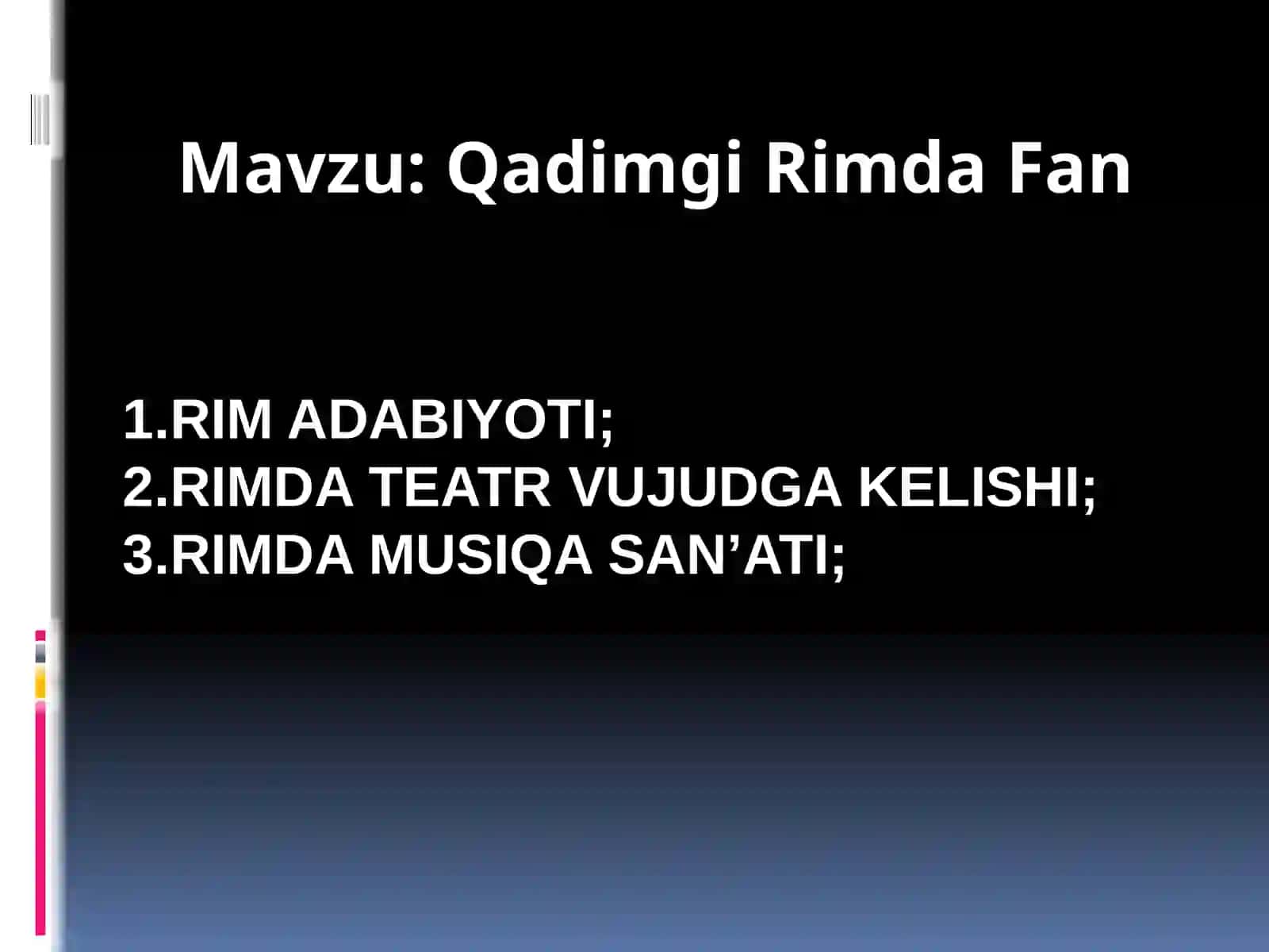 Qadimgi Rimda Fan 2
