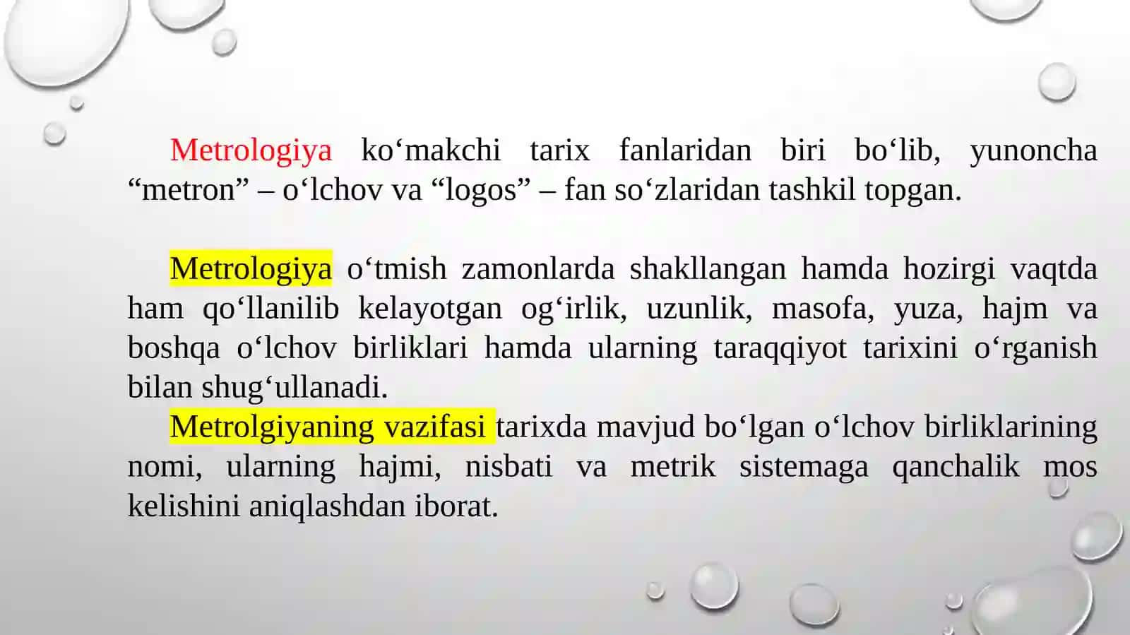 Metrolgiya ko'makchilari 2