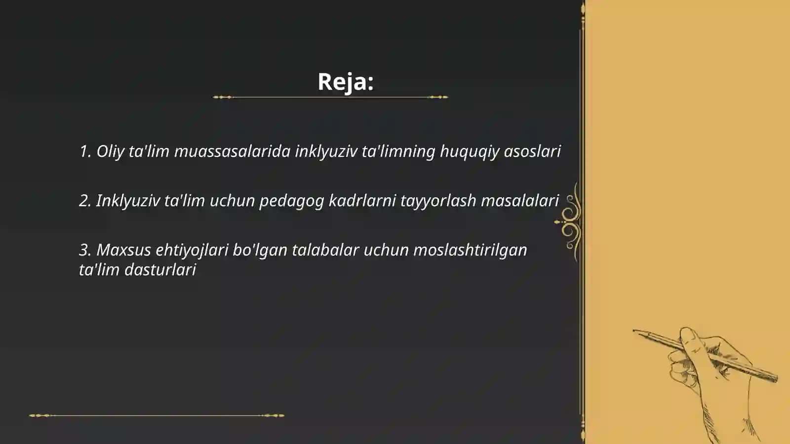 Oliy ta'lim muassasalarida Ingkuliziv taʼlimni rivojlantirish muommo va yechimlar 2