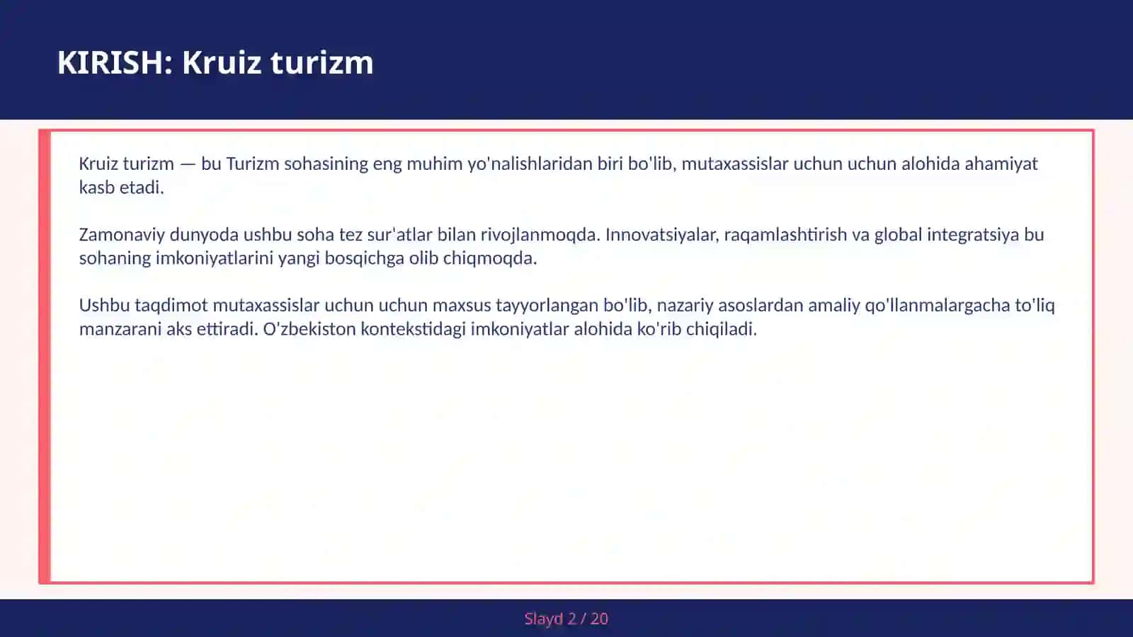 KRUIZ TURIZM 2