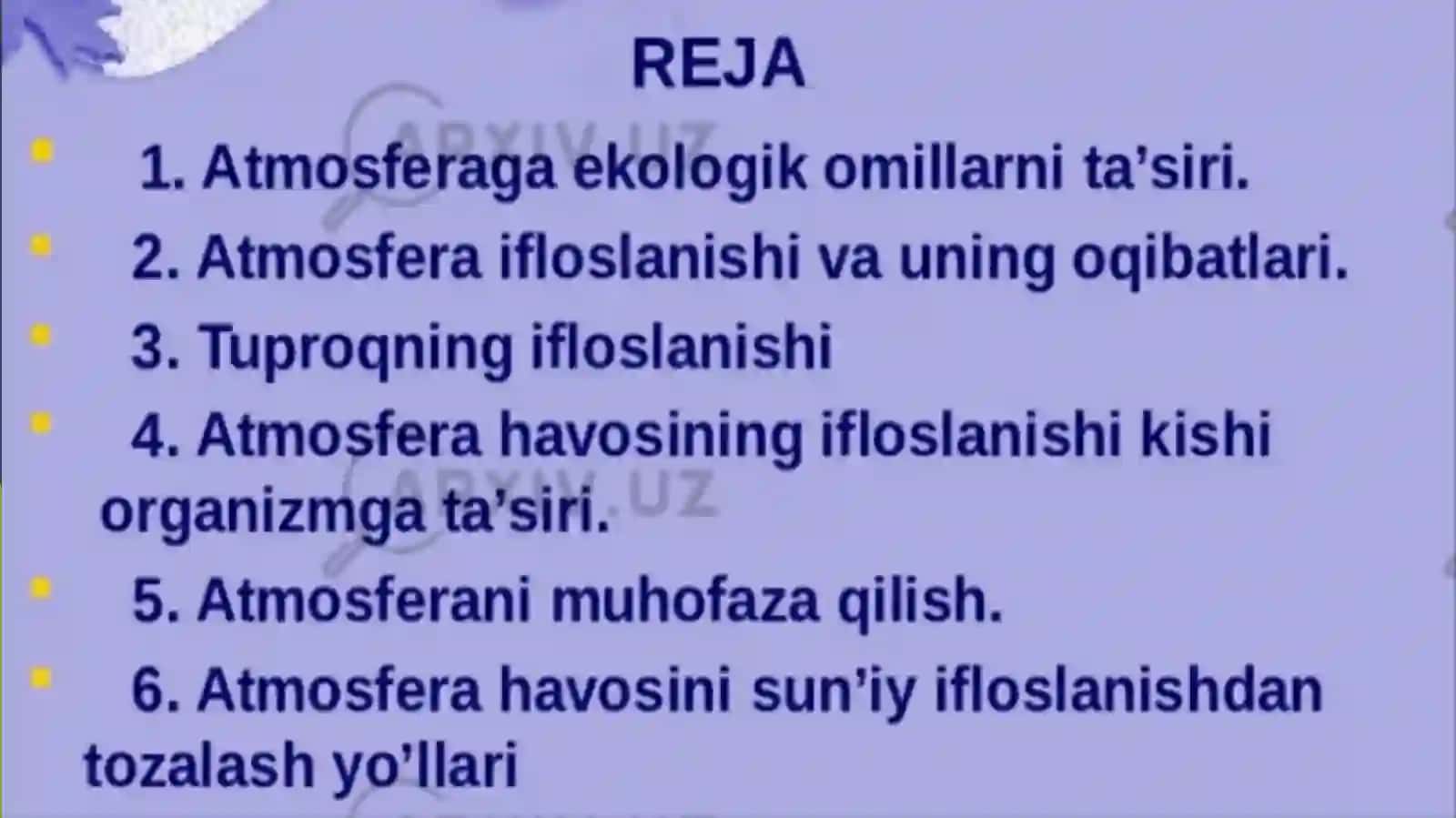 Suniy Ifloslanish 2