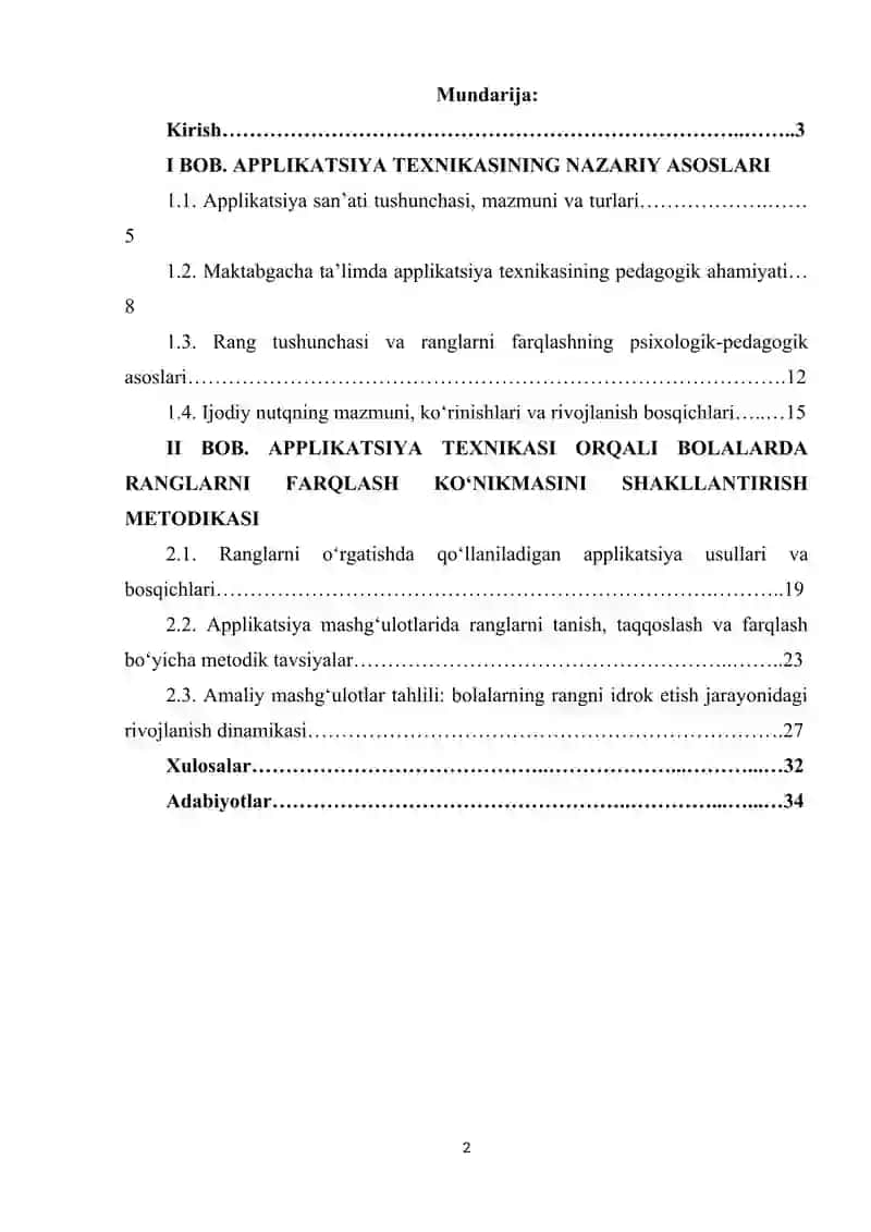Applikatsiya texnikasi orqali bolalarda ranglarni farqlash ko’nikmasini shakillantirish 2