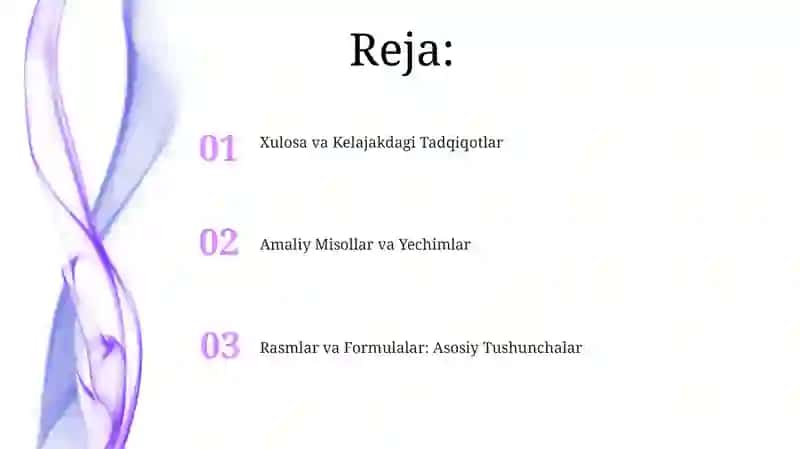 Rasmlar va Formulalar: Asosiy Tushunchalar 2