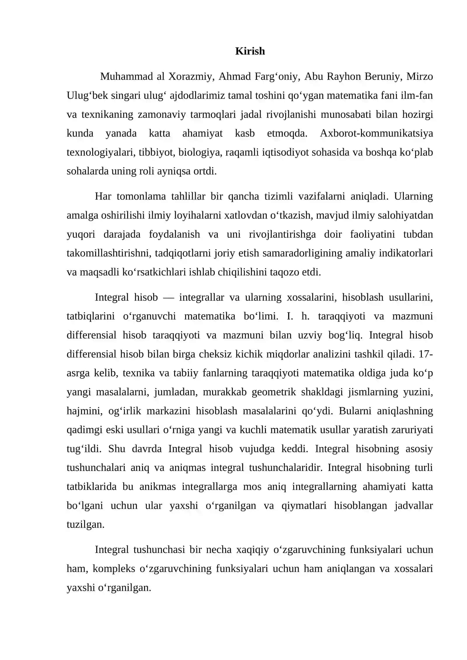 Integral va uni o’rganish 2