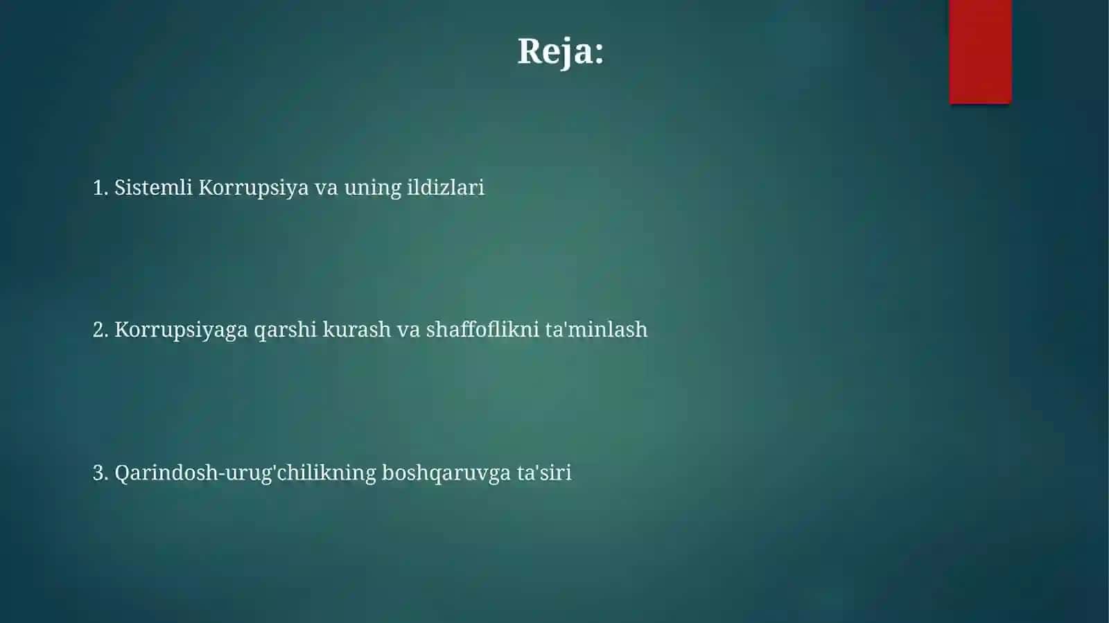 Korrupsiya va qarindosh-urug'chilik 2