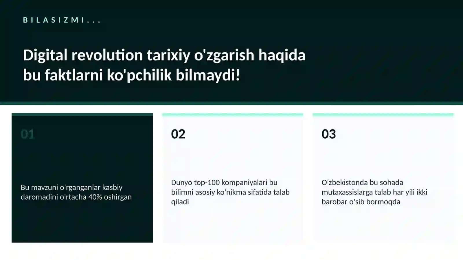 Digital revolution tarixiy o'zgarish 2