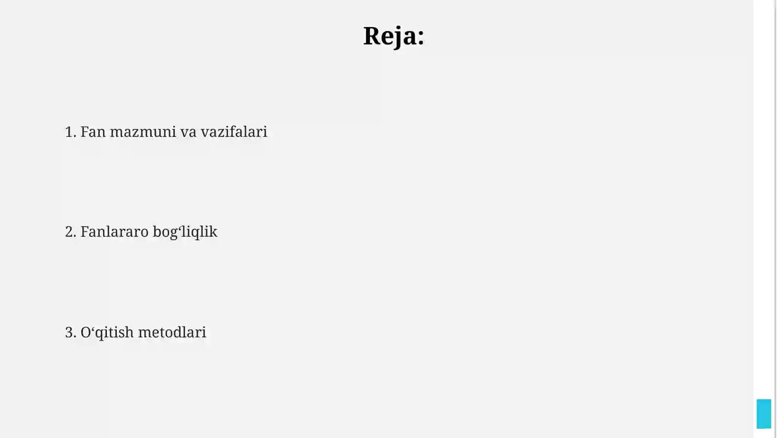 Metallar va metallmas buyumlarni o‘qitish metodikasi 2
