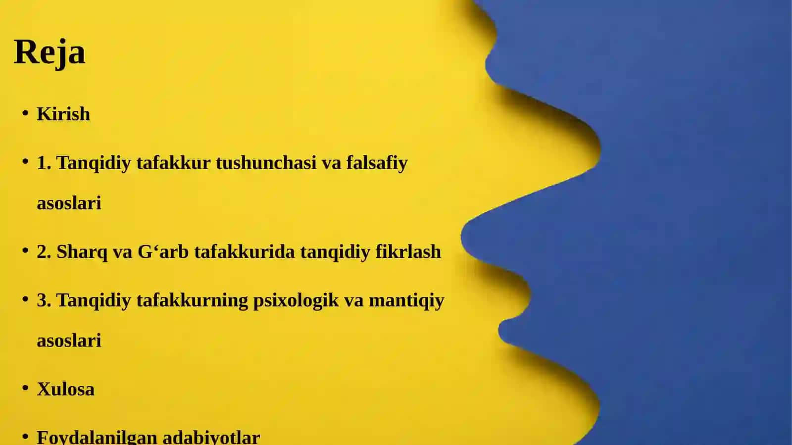 Tanqidiy tafakkurning shakllanishi 2