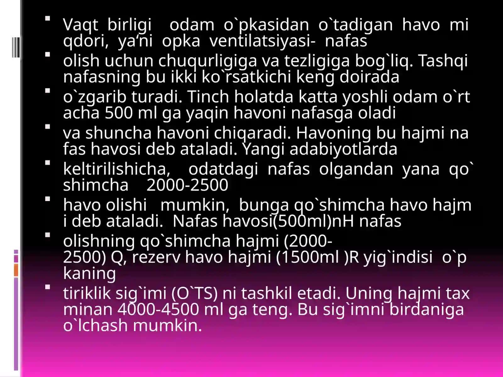 Spirometriya o’lchash usuli haqida 2
