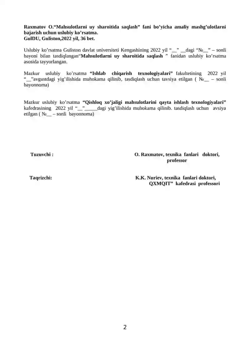 Mahsulotlarni uy sharoitida saqlash 2