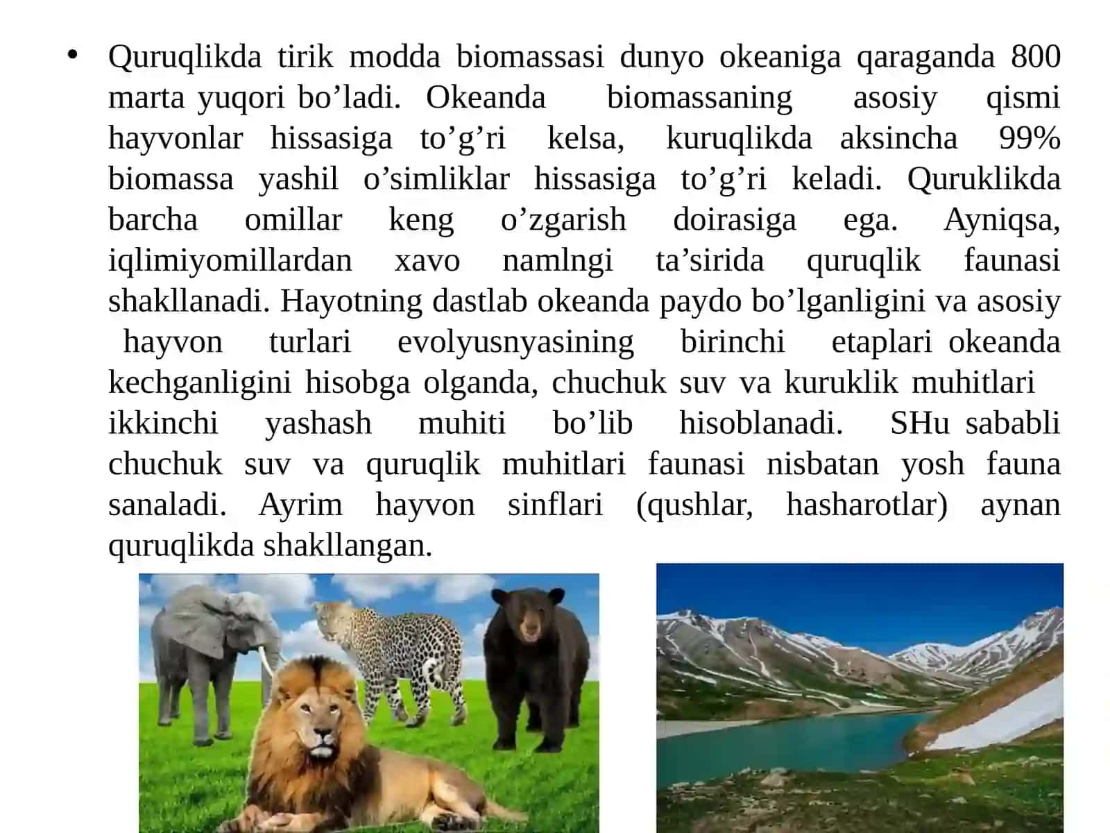 9-Quruqlik biоmlarining asоsiy turlari 2