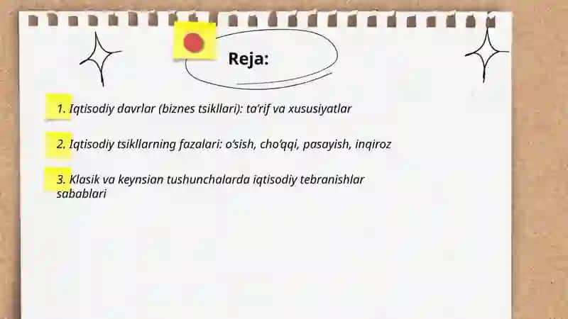 Iqtisodiy davrlar va iqtisodiy tebranishlarning sabablari 2