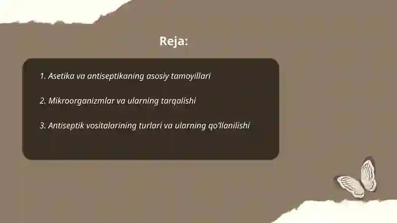 Asetika va antiseptika tamoyillari 2