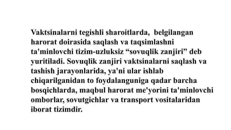 Sovuqlik zanjiri 2