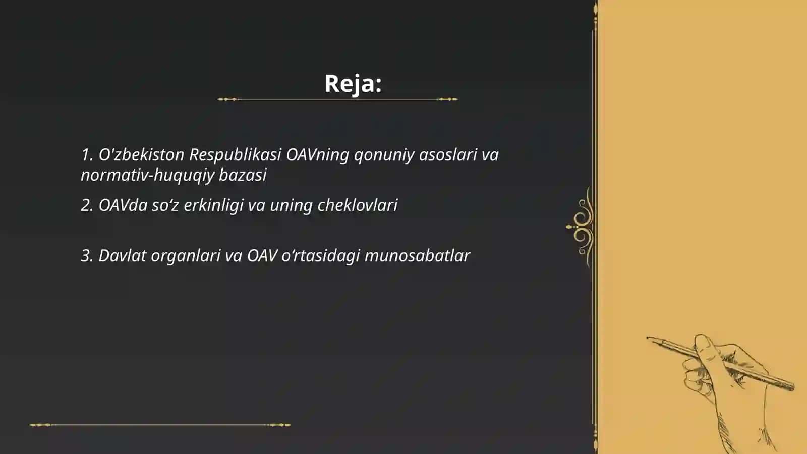 O'zbekiston Respublikasi ommaviy axborot vositalari faoliyati 2