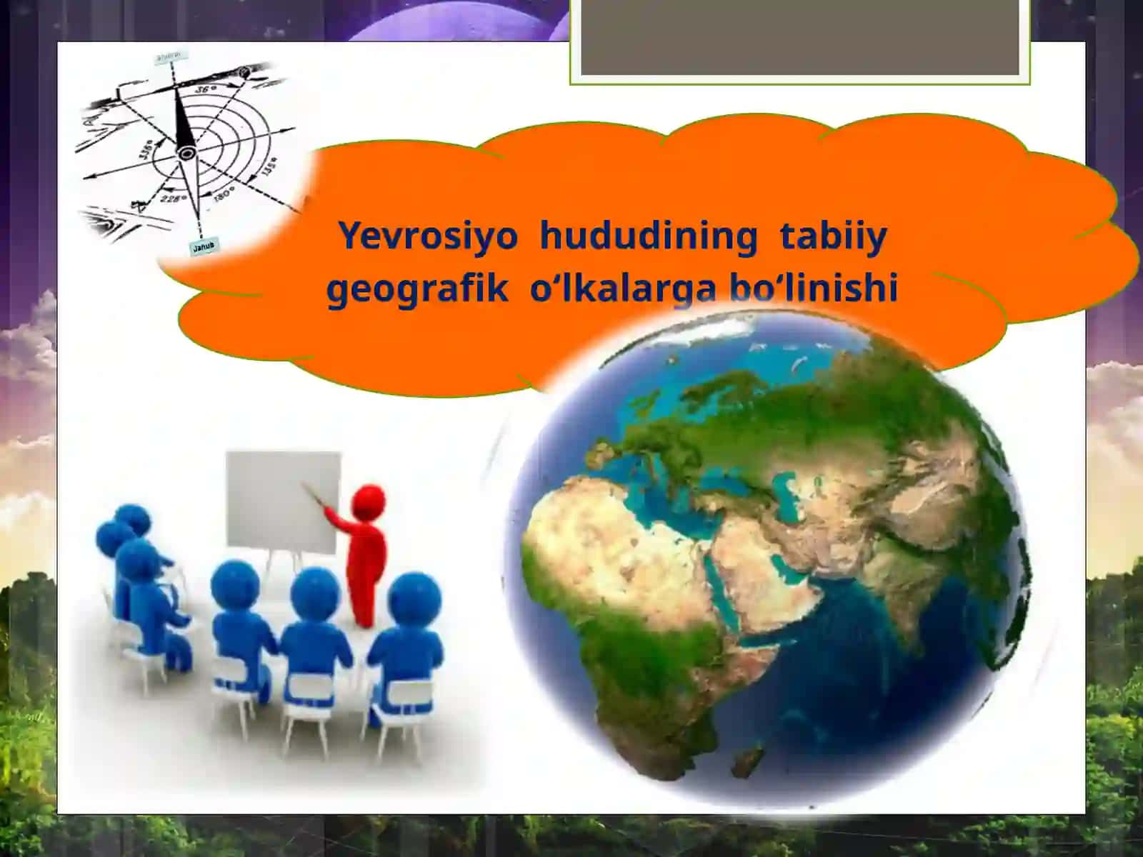 7-sinf Geografiya fanidan Yevrosiyo hududining tabiiy geografik o'lkalarga bo'linishi ochiq dars ishlanma 2