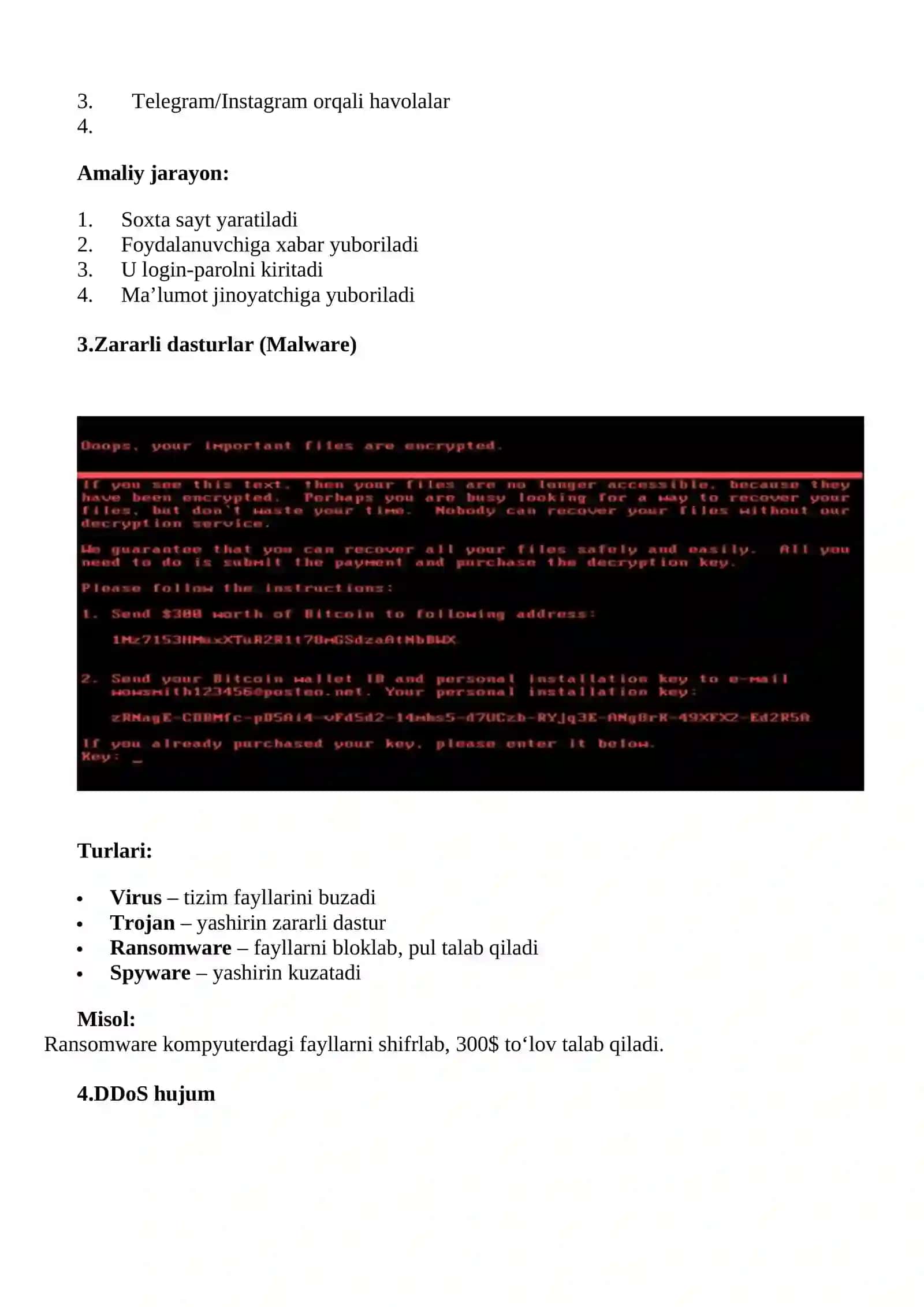 Kiber jinoyat va IP-manzillash 2