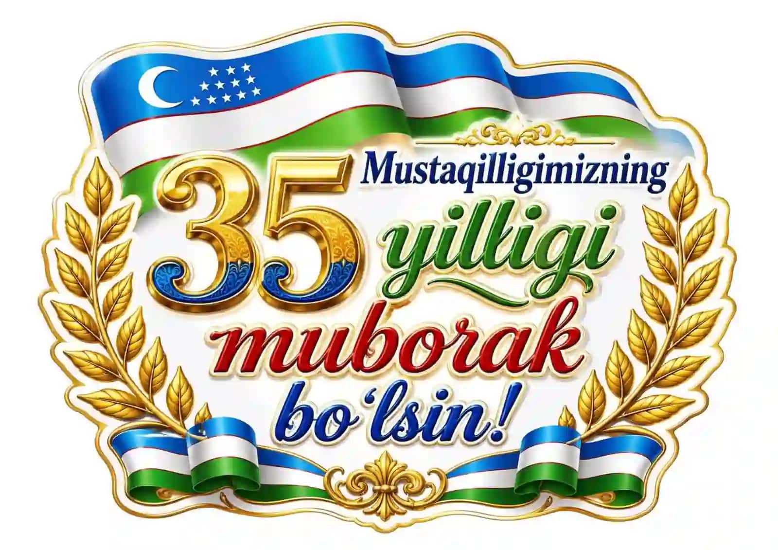 Mustaqillikning 35 yilligi ko`rgazma 4 xil rangda. 2