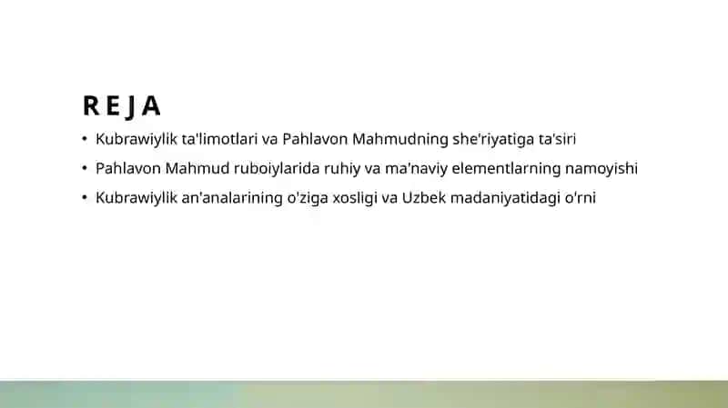 Kubrawiylik ta'limotlari va Pahlavon Mahmudning she'riyatiga ta'siri 2