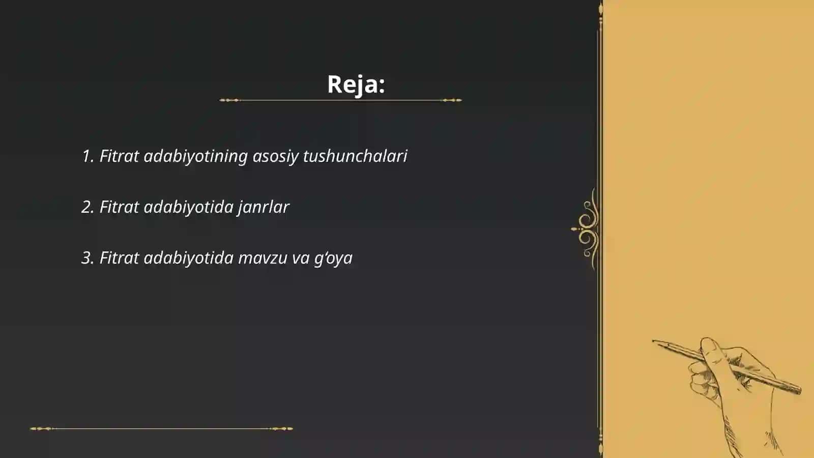 Fitrat adabiyot qoidalari 2