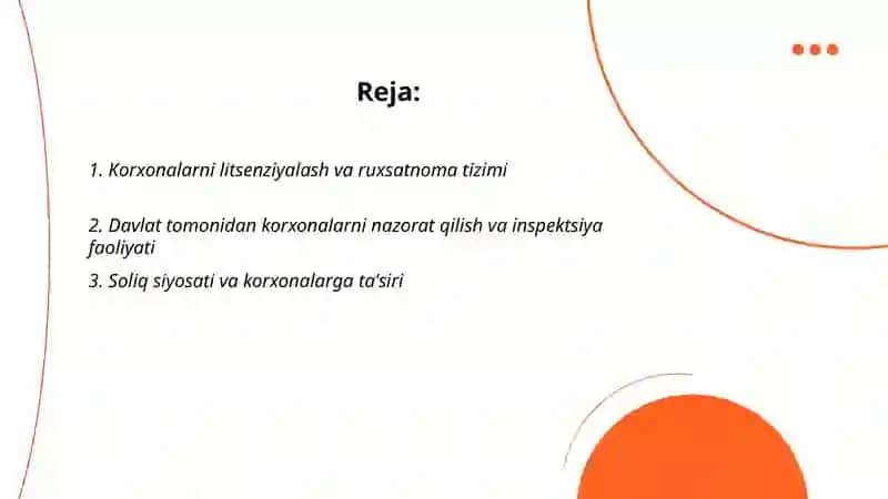 Korxonalarni litsenziyalash va ruxsatnoma tizimi 2