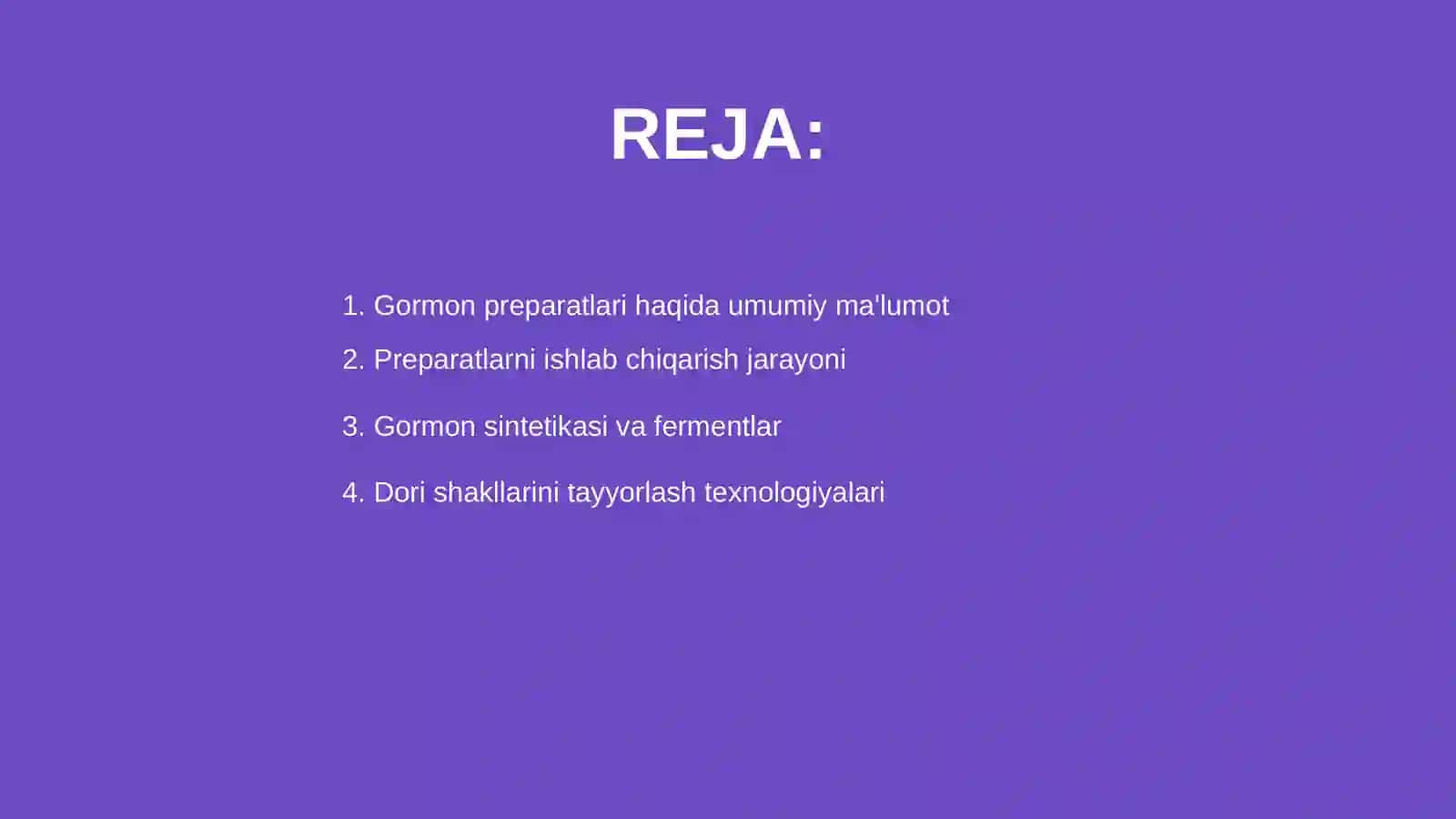 Gormon preparatlarini olish texnologiyasi 2