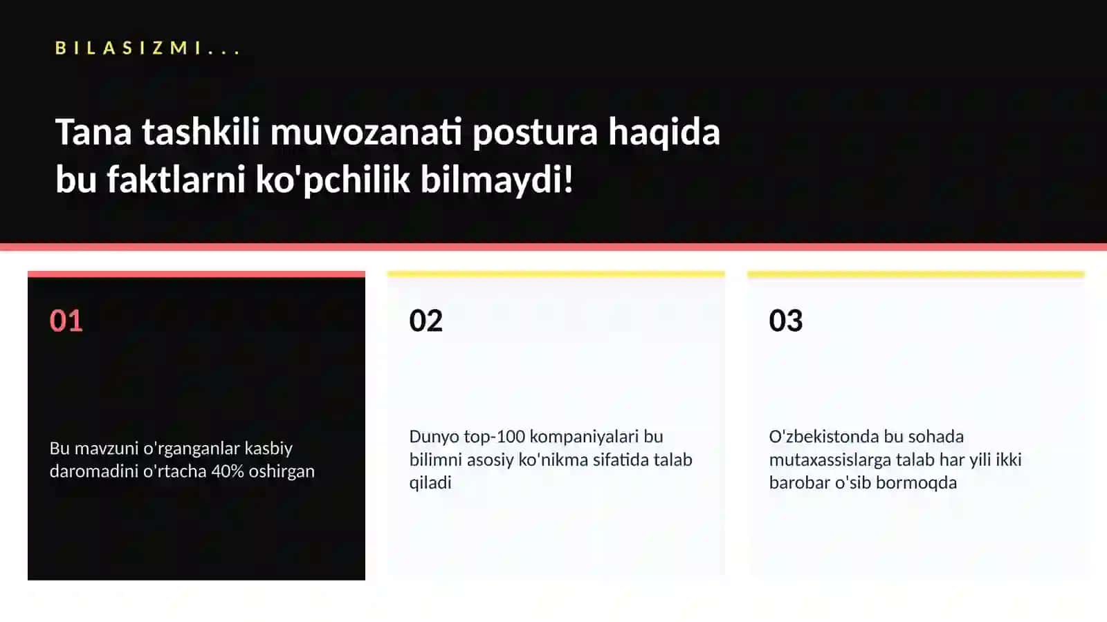 Tana tashkili muvozanati postura 2