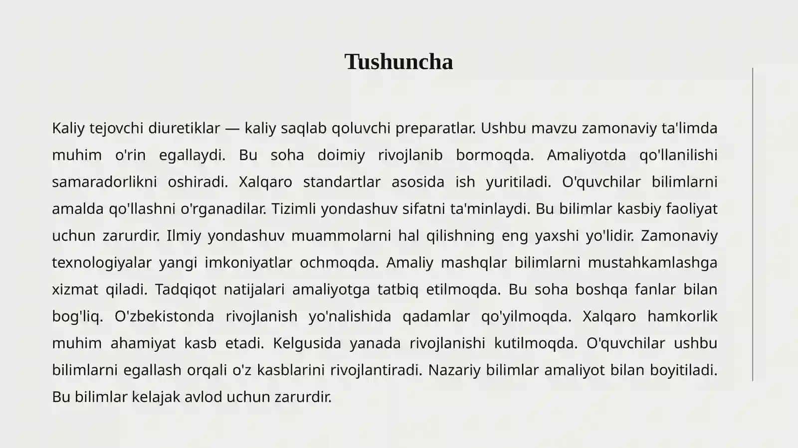 KALIY TEJOVCHI DIURETIKLAR 2