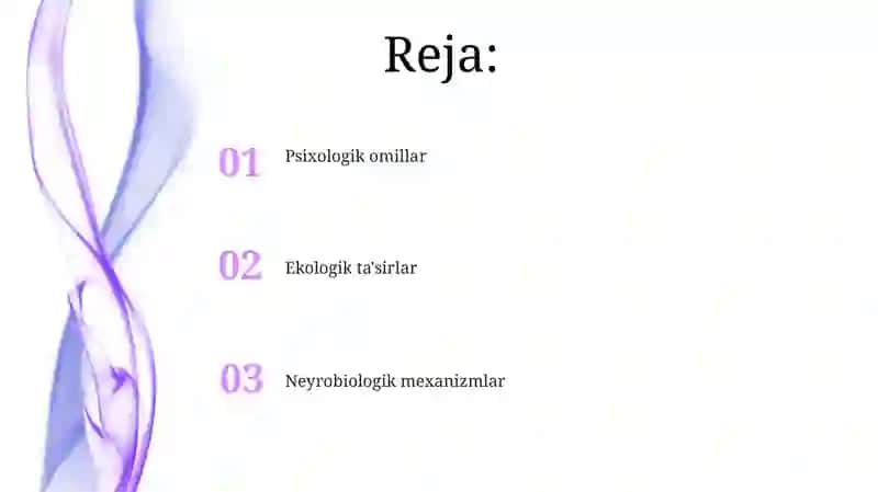 Xotiraning rivojlanishi 2