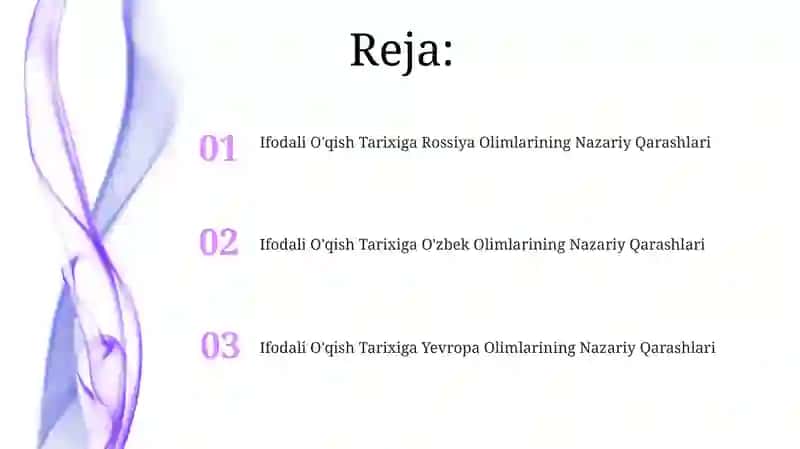 Ifodali O'qish Tarixiga O'zbek Olimlarining Nazariy Qarashlari 2