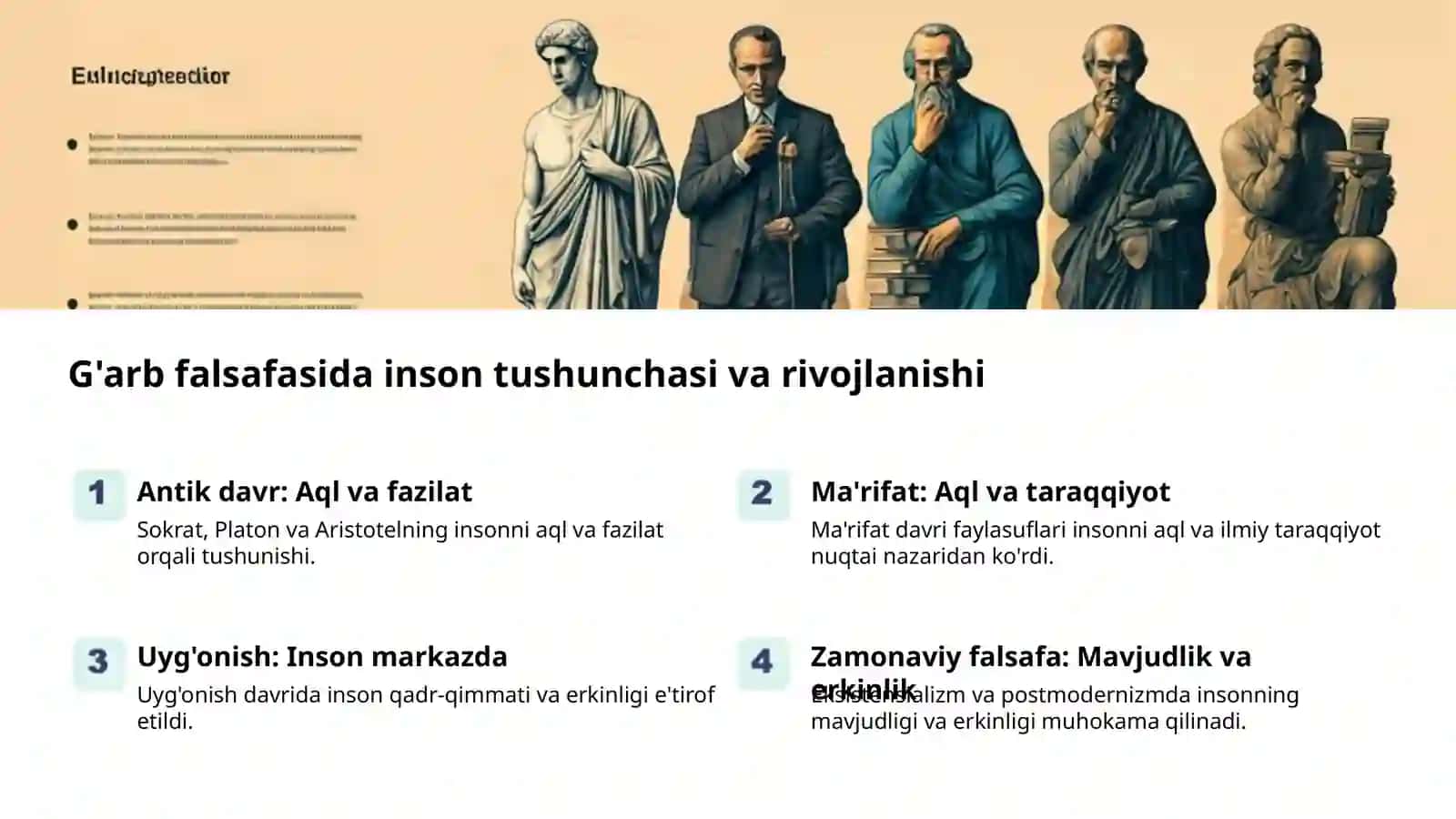 Sharq va G'arbda Inson Tushunchasi 2