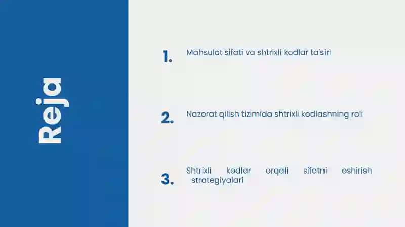 Mahsulot Sifati va Shtrixli Kodlar 2