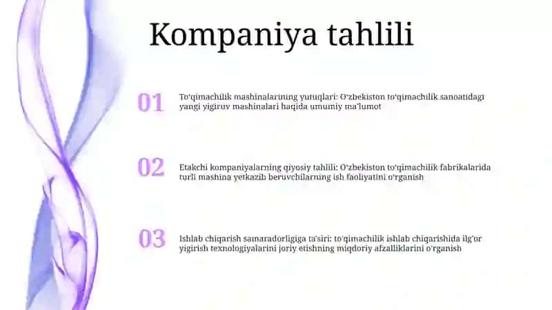 ToʻQimachilik Korxonalarida Turli Firmalarning Yangi Yigirish Mashinalari 2