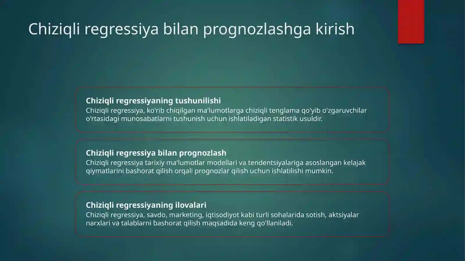 Tushunchalarni yo'qotishga tayyorgarlik 2
