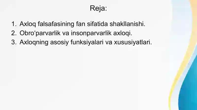 Axloq falsaafasi 2