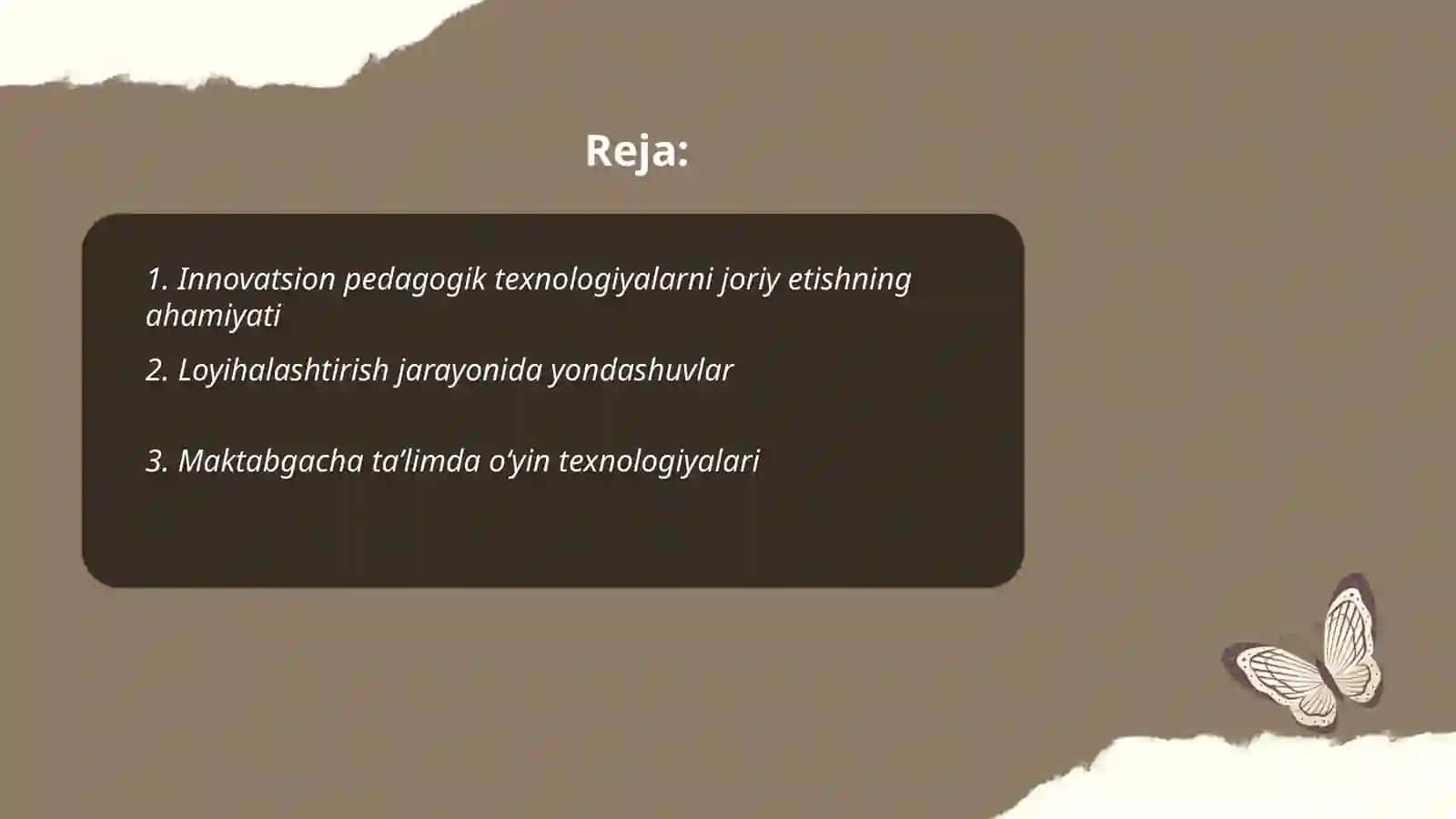 Maktabgacha taʼlim tashkilotlarida innovatsion pedagogik texnologiyalar asosida loyihalashtirish usullari 2