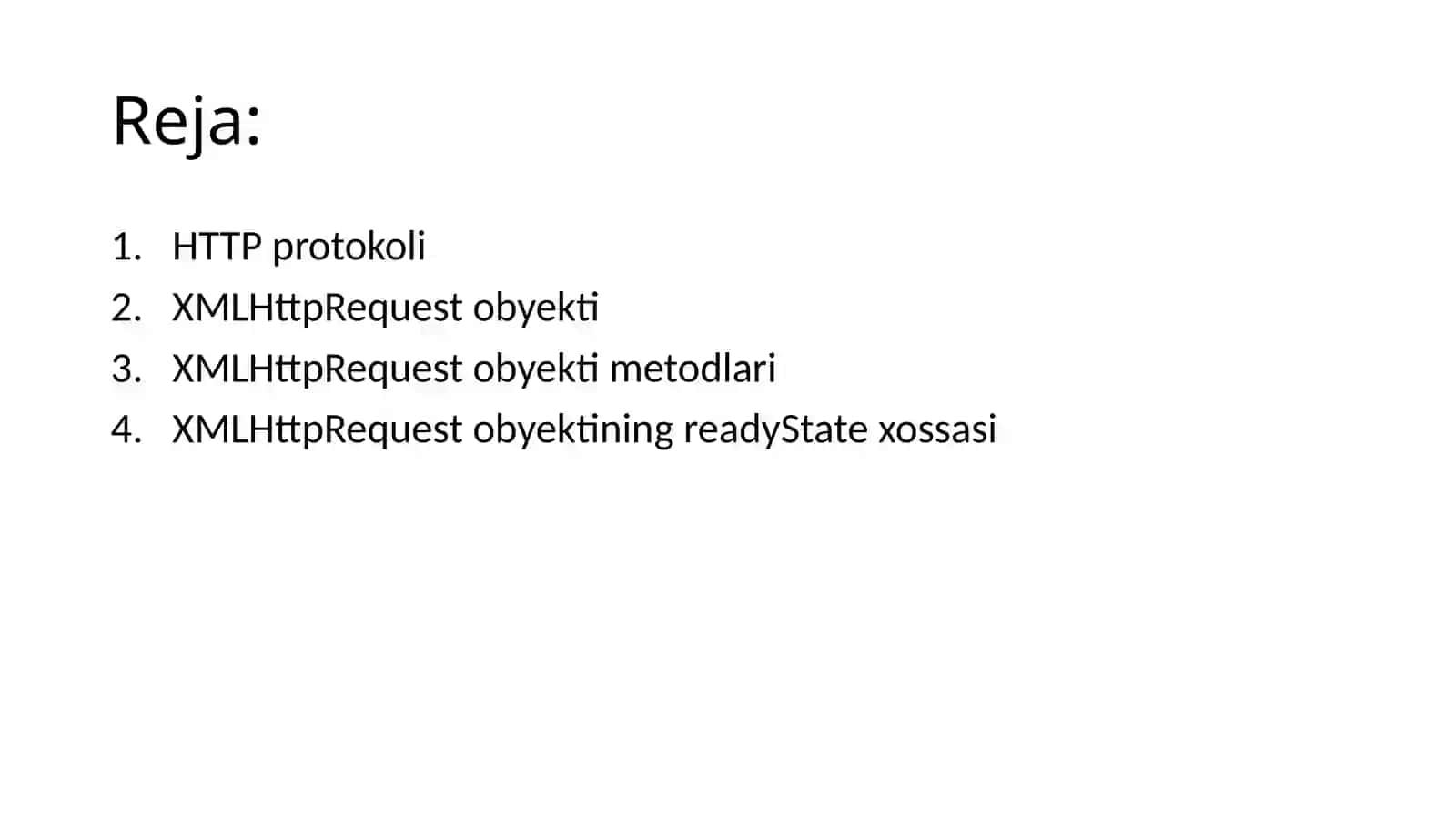 HTTP protokoli bilan ishlash 2