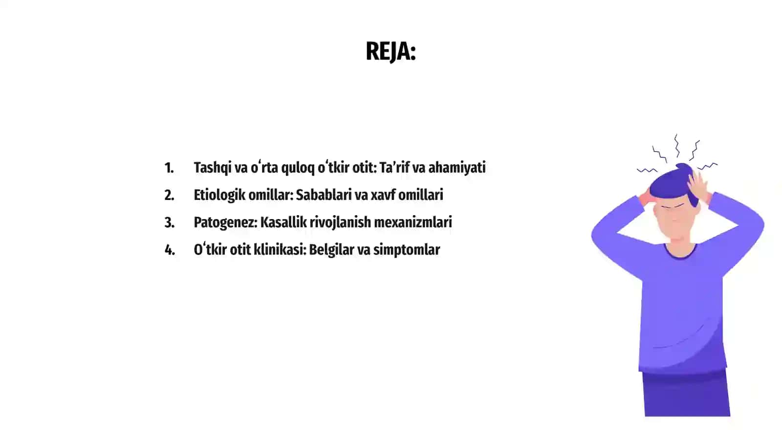 Tashqi va oʻrta quloq oʻtkir otit 2