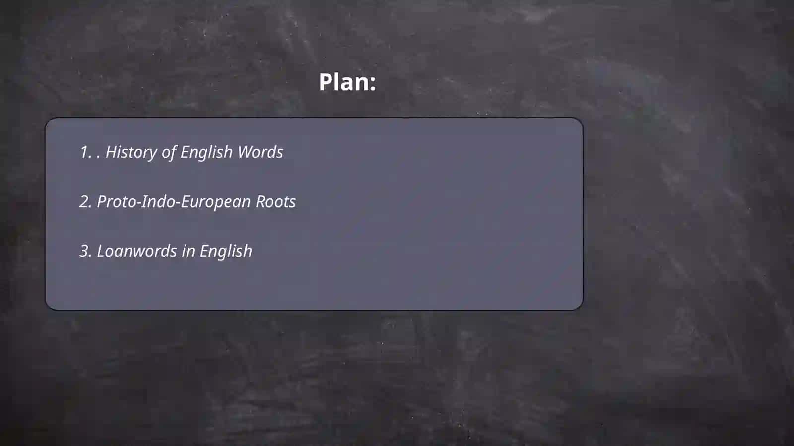 Etymology 2