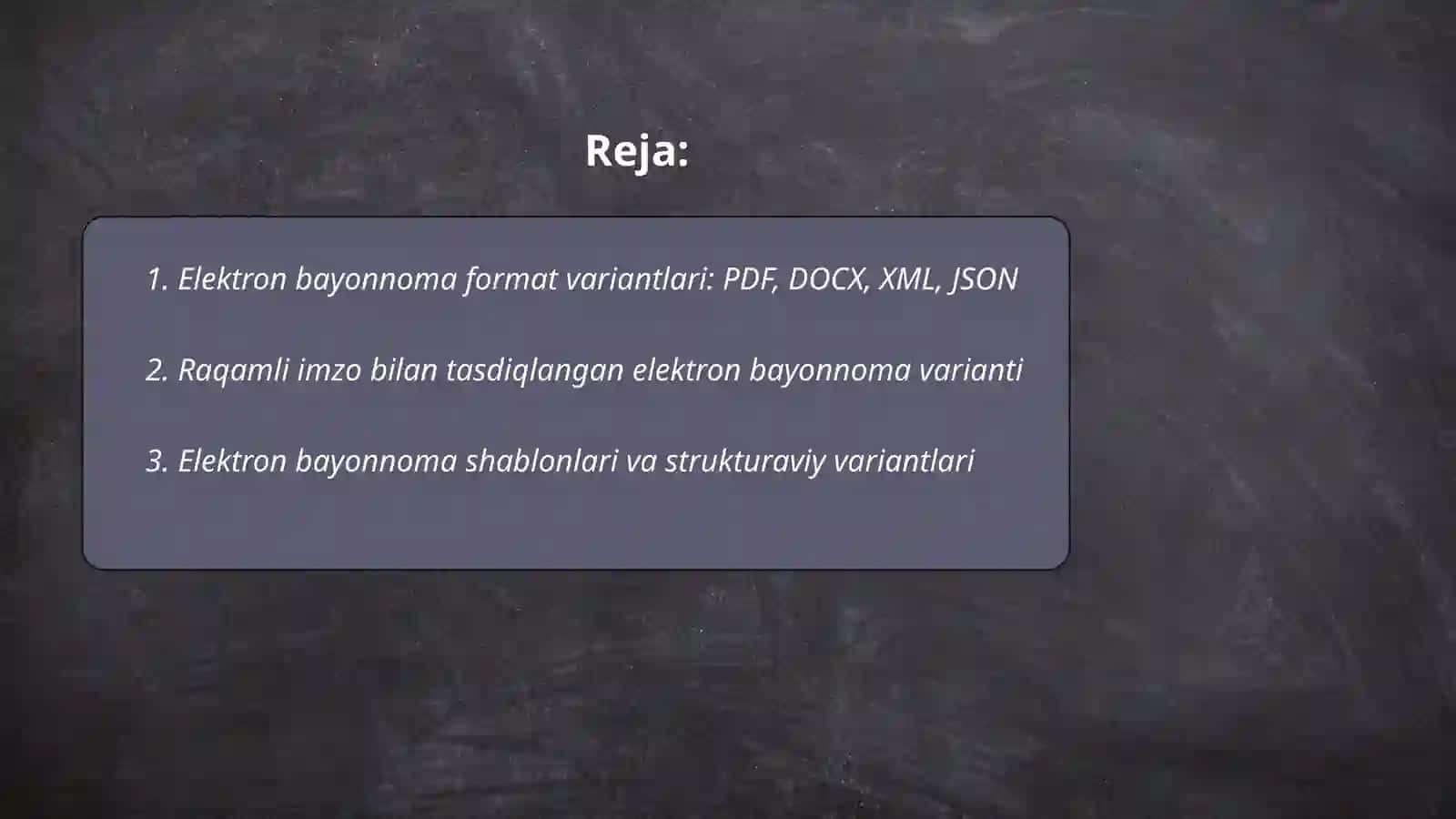 Elektron bayonnoma format variantlari 2