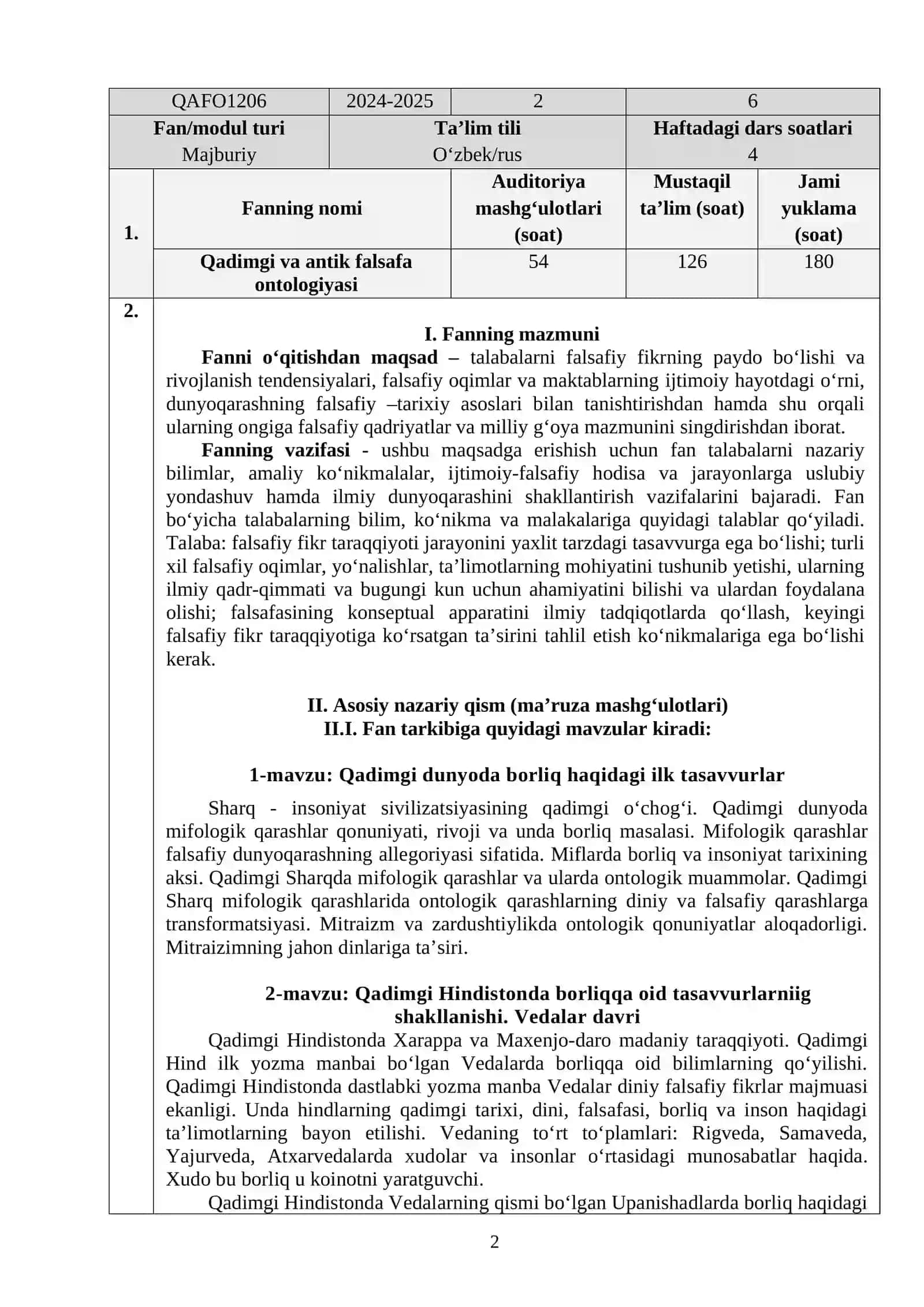 Qadimgi va antik falsafa ontologiyasi 2