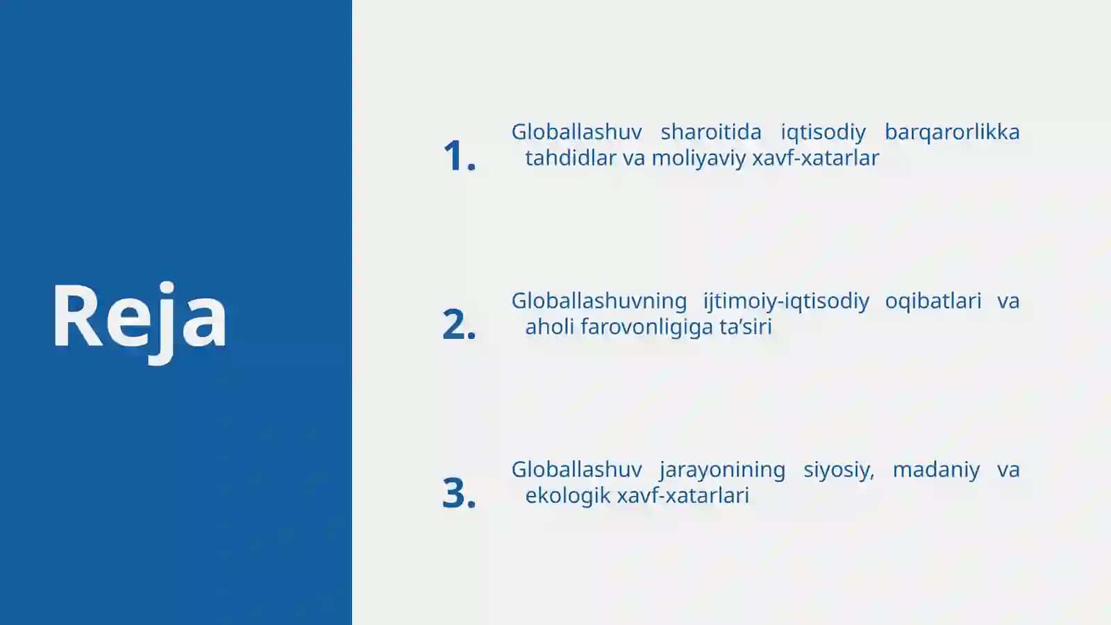 Globallashuvning Iqtisodiy Barqarorligi 2