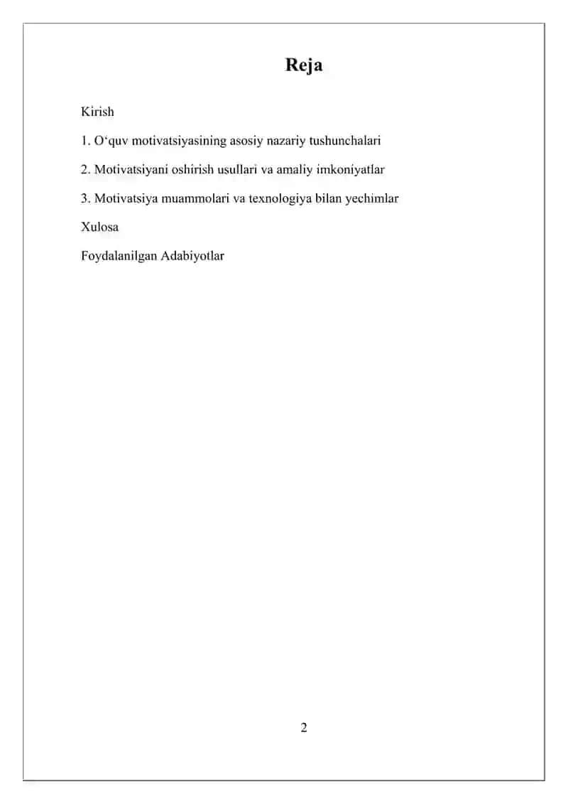 O`quv faoliyati nazariyalari 2