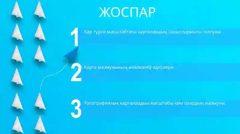 1:100 000 масштаблы 3 картадағы гидрографиялық объектлердиң санын салыстырыў 2