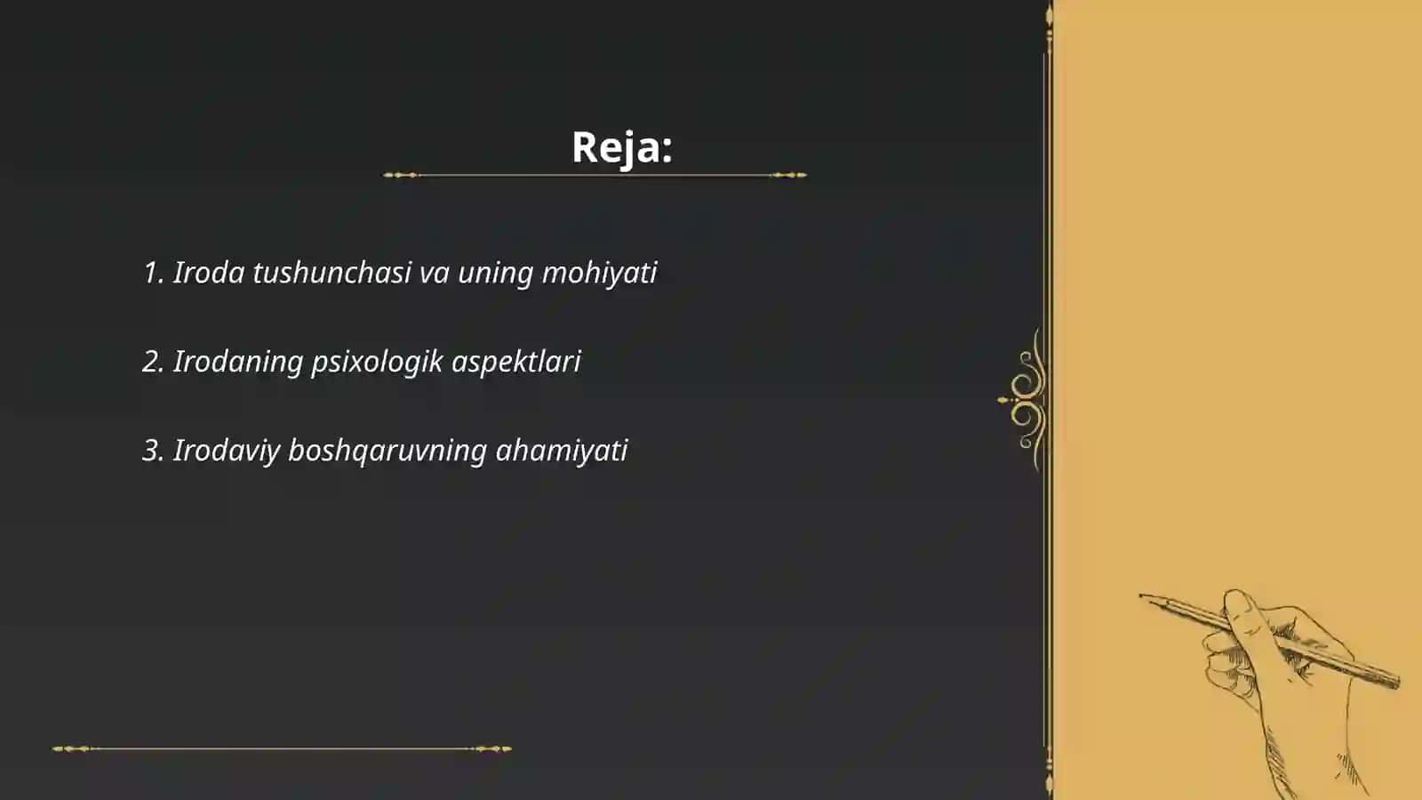 Irodaviy boshqaruv. Iroda xususiyatlarini oʻrganish metodlari 2