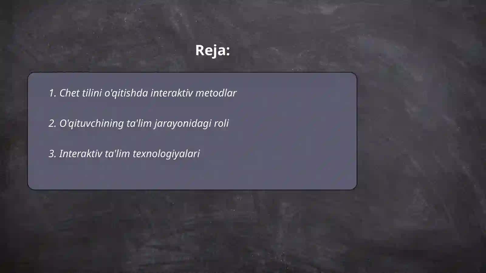 Chet tilini o'qitishda interaktiv metodlar 2