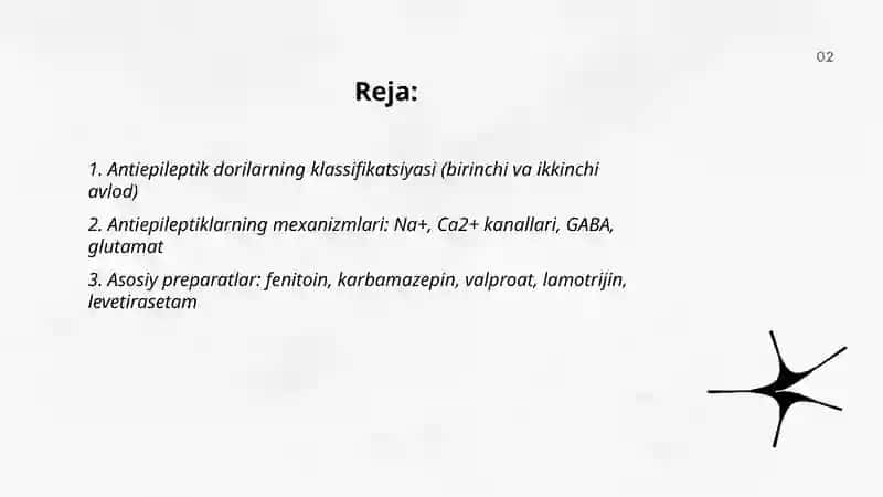 Epilepsiyaga qarshi vositalar 2