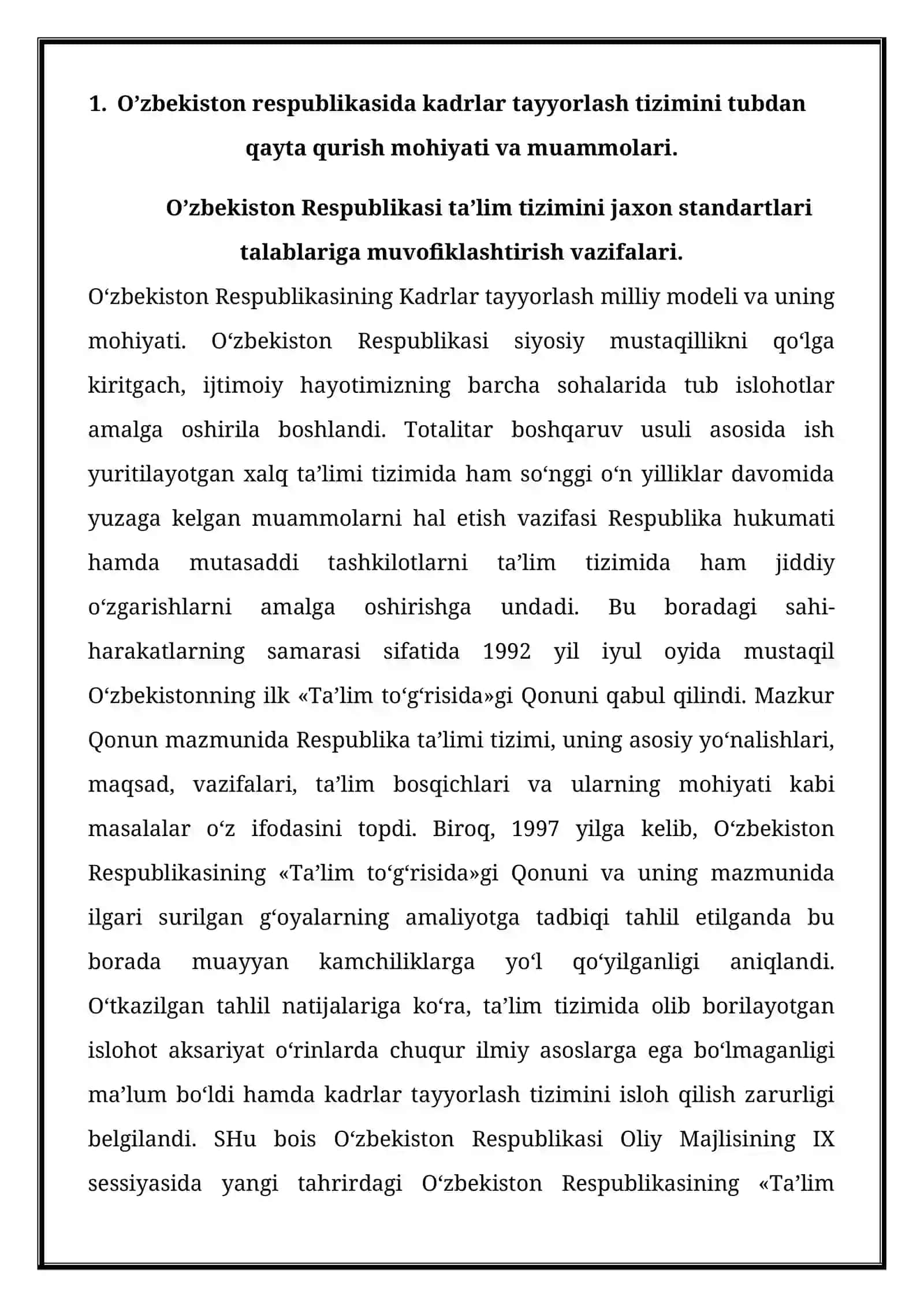 Kadrlar tayyorlash milliy modeli 2