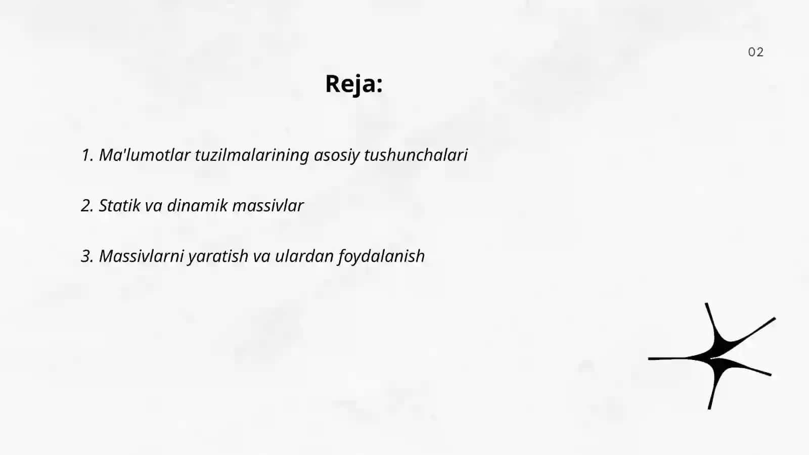 Ma’lumotlar tuzilmalari 2